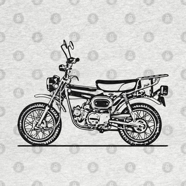 ST90 Mini Bike Sketch Art by DemangDesign